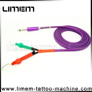 Melhor Qualidade Silicone Tattoo Power Supply Clipe Cordão footswitch clip cord